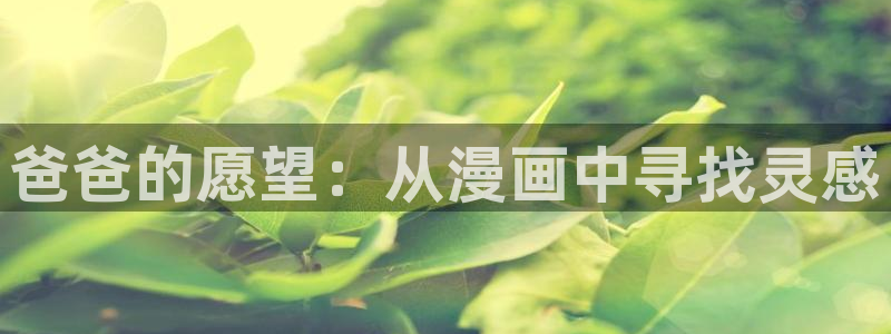囧次元动漫app正版下载：爸爸的愿望：从漫画中寻找灵感